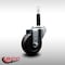Service Caster 3.5'' SS Soft Rubber Wheel Swivel 3/4'' Expanding Stem Caster SCC-SSEX20S3514-SRS-34 - alternate 3